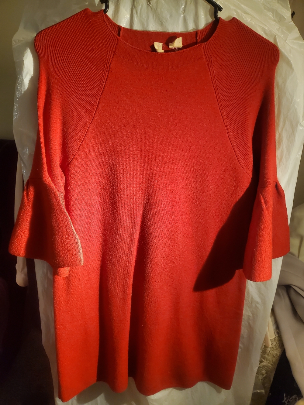 Moth Red Knit Tunic Top - Picture 1 of 3